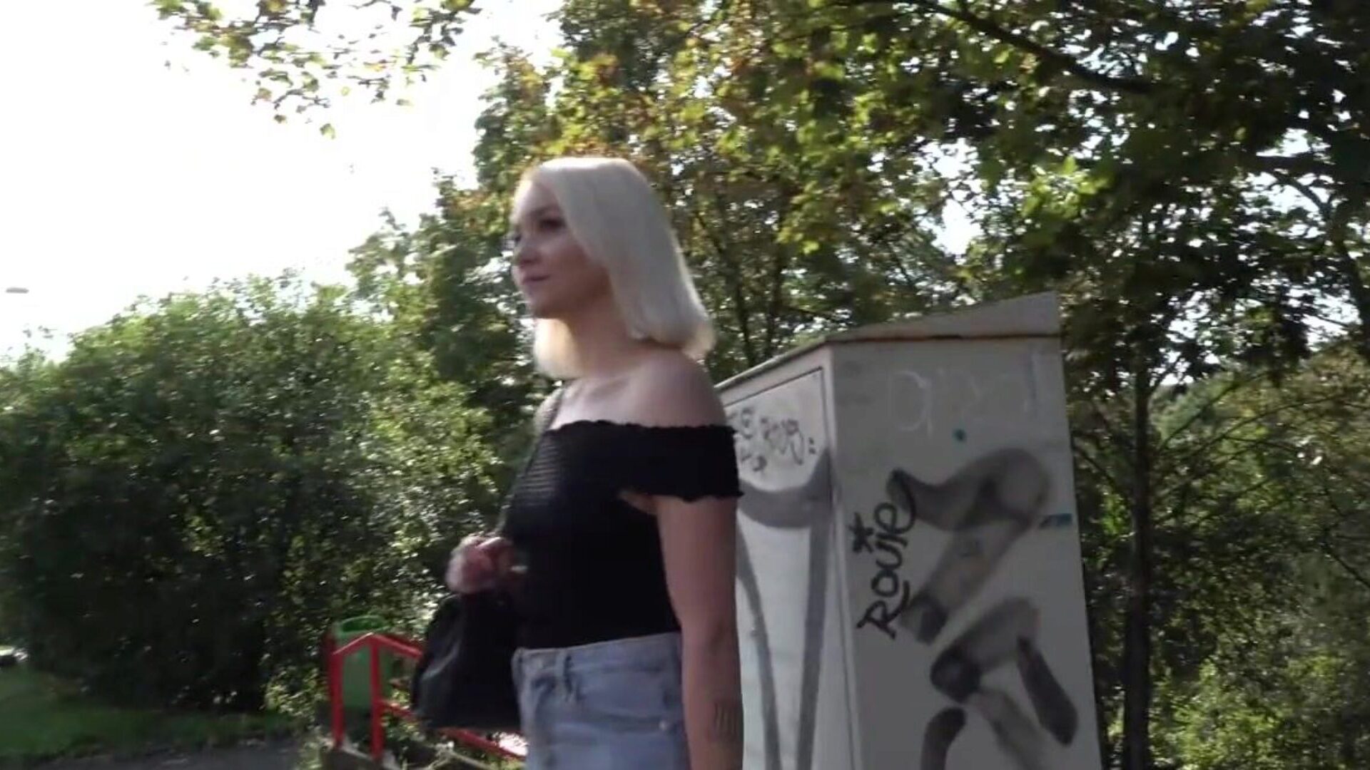 Public Agent Blonde legal age teenager Marilyn Sugar screwed in the forest