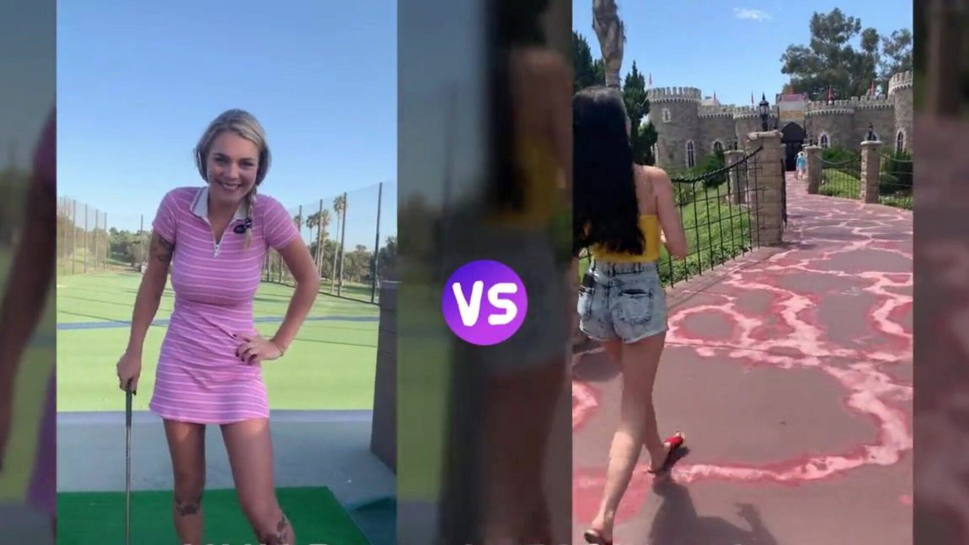 bnds vidéo: filles de golf: gabbie carter vs alex coal